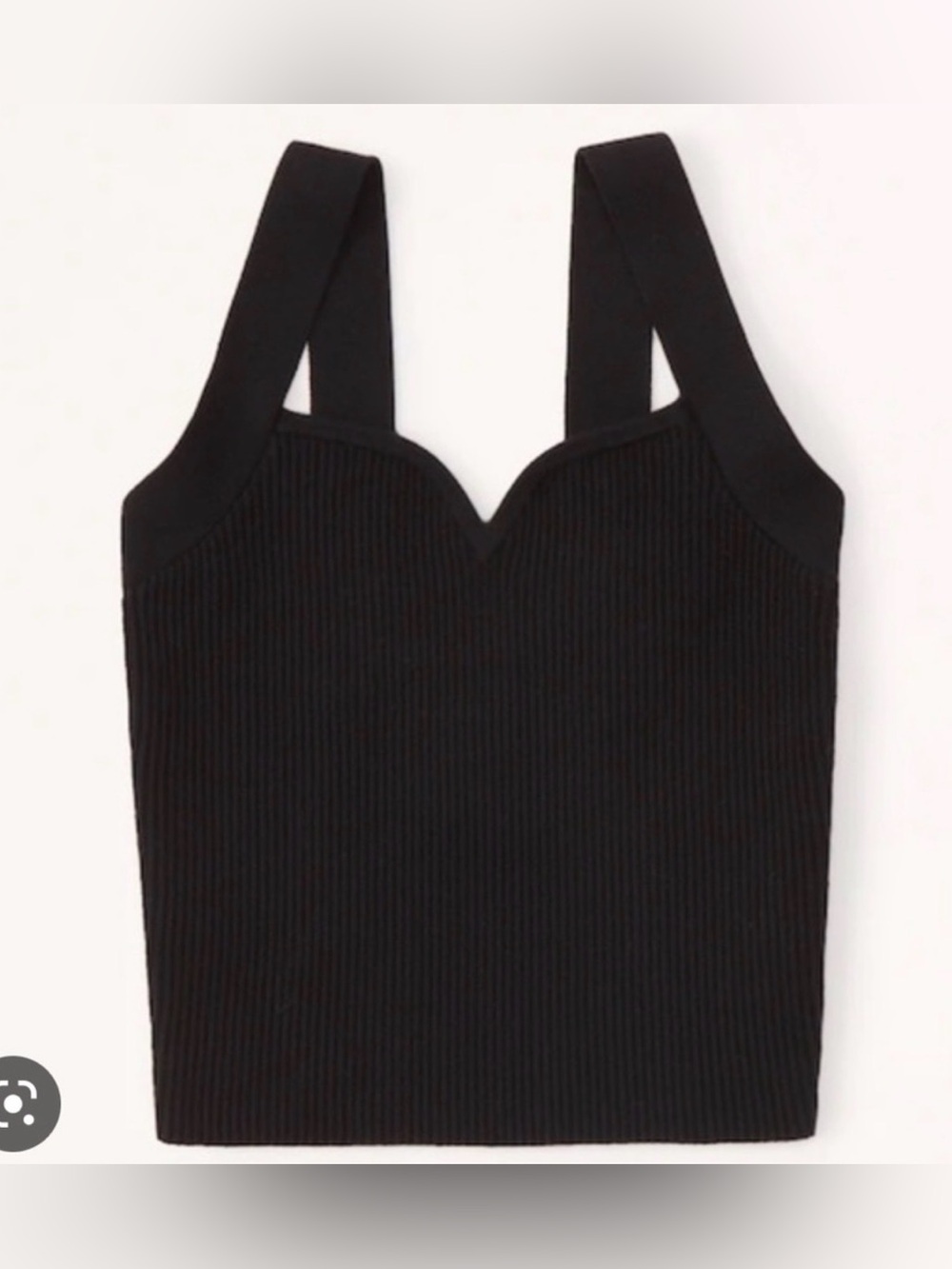 Abercrombie & Fitch Ottoman Sweetheart Tank in Black